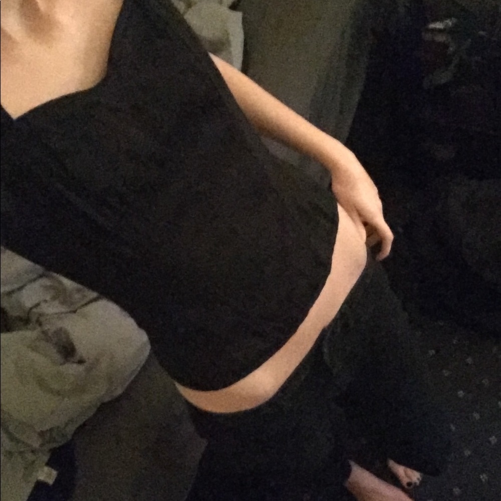 Black corset top